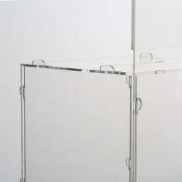 PLEKSI ŠKATLA Z ALU PODSTAVKOM - S TOPPERJEM - RAZLIČNE VELIKOSTI