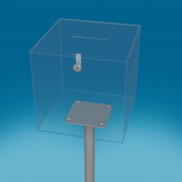 Pleksi steklena škatla za žrebanje z drsnim pokrovom kjučavnico in podstavkom - D300 G300 V300