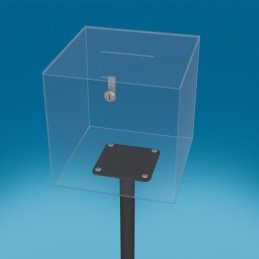 Pleksi steklena škatla za žrebanje z drsnim pokrovom kjučavnico in podstavkom - D300 G300 V300