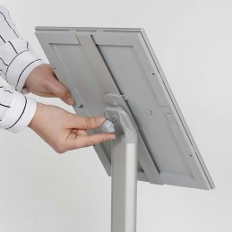 INFORMACIJSKO STOJALO - DEKORATIVNO - OGLATI VOGALI - SREBRN - A4,A3,A2