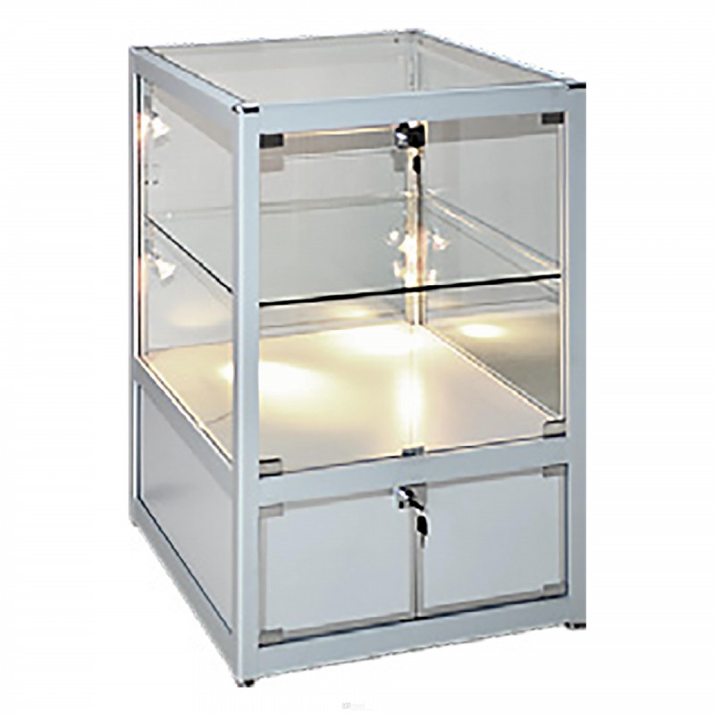 Vitrina z omaro 90 x 60 x 60 cm