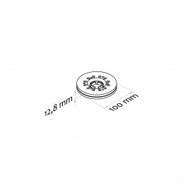 VRTLJIVI PODSTAVEK - PLASTIČEN AKSIALNI LEŽAJ - Ø 100 - Ø 140 - Ø 200 - Ø 250 - ČRN