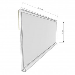 CENSKA LETVICA - RAVNA - EXTRUDIRANA - PROZORNO LEPILO, ZGORAJ - D1000 V18 CENSKA LETVICA - RAVNA - EXTRUDIRANA - PROZORNO LEPILO, ZGORAJ - D1000 V18