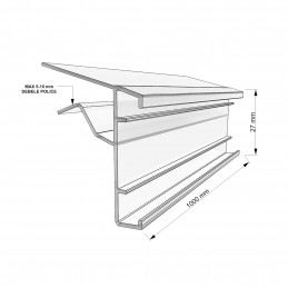 CENSKA LETVICA  - ELEKTRONSKA - ZA STEKLENE POLICE - ESL 5 - PROZORNA - D1000 V27 CENSKA LETVICA  - ELEKTRONSKA - ZA STEKLENE POLICE - ESL 5 - PROZORNA - D1000 V27