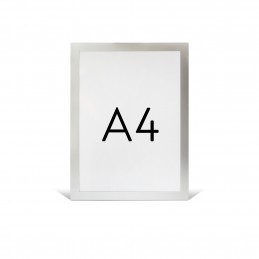 Magnetni vložni okvir samolepilni - srebrna - A4