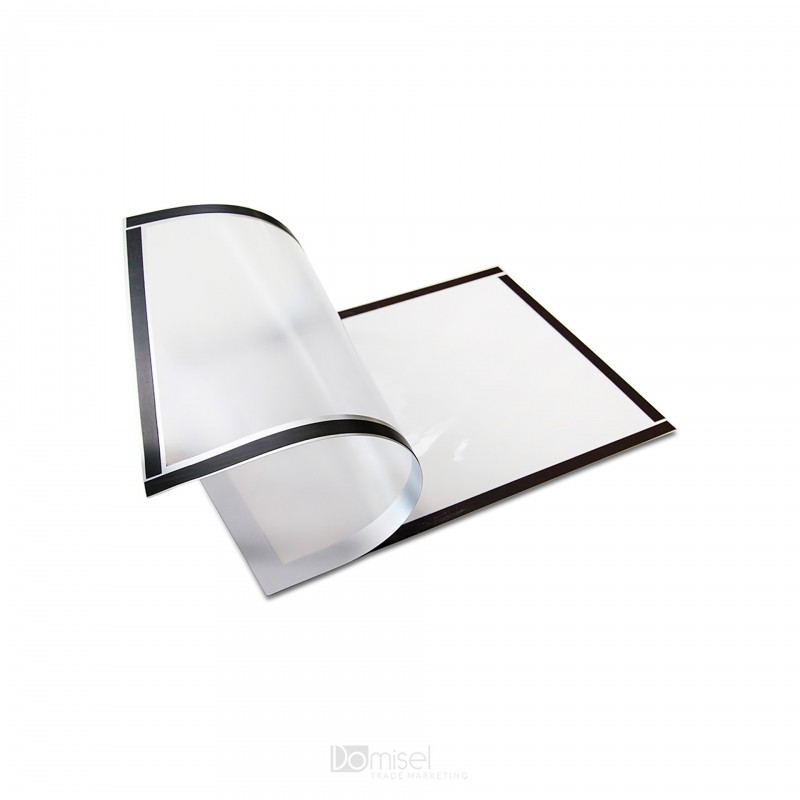 Magnetni vložni okvir samolepilni - srebrna - A4