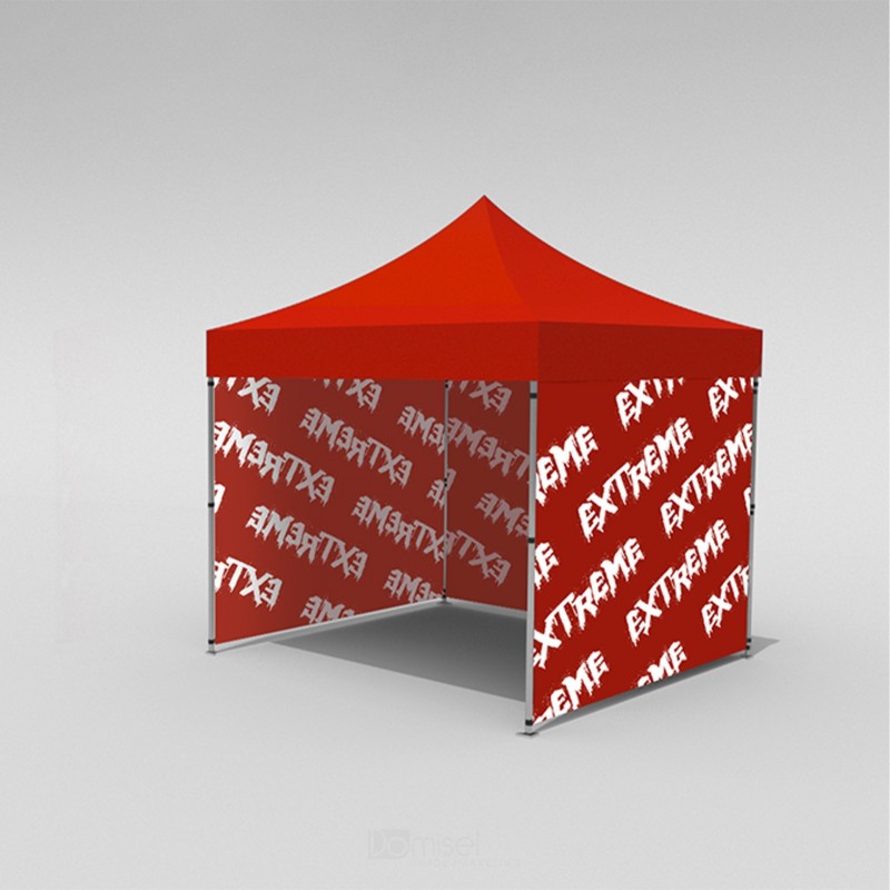 PROMOCIJSKI ŠOTOR - PAVILIJON - EXTREME - 3 x 3 m - OGRODJE S STREHO