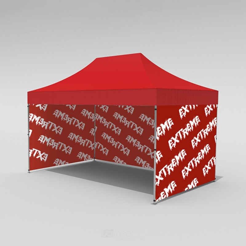 PROMOCIJSKI ŠOTOR - PAVILIJON - EXTREME - 3 x 4,5 m - OGRODJE S STREHO