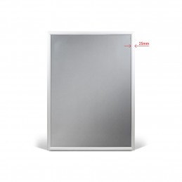 Kovinski snap okvir z oglatimi vogali  - 25 mm - več velikosti