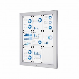 OGLASNA DESKA Z MAGNETNO TABLO PETG - RAZLIČNE BARVE IN VELIKOSTI