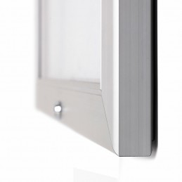 Oglasna deska z magnetno tablo - Srebrna PETG - 1067 x 805 mm (9 x A4)
