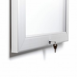 Oglasna deska z magnetno tablo - Srebrna PETG - 1067 x 805 mm (9 x A4)