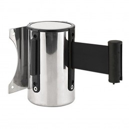 IZVLEČNA KASETA - ZA PREGRADO - STENSKA - KROM - ČRN TRAK - 5m x 5cm