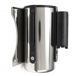 IZVLEČNA KASETA - ZA PREGRADO - STENSKA - KROM - ČRN TRAK - 5m x 5cm