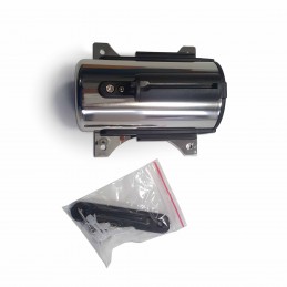 IZVLEČNA KASETA - ZA PREGRADO - STENSKA - KROM - ČRN TRAK - 5m x 5cm