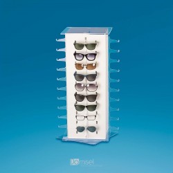 Enojne za zatikanje prozorne plastične kljukice za očala - 10 parov