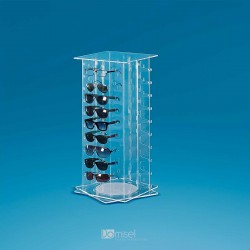 Enojne za zatikanje prozorne plastične kljukice za očala - 10 parov