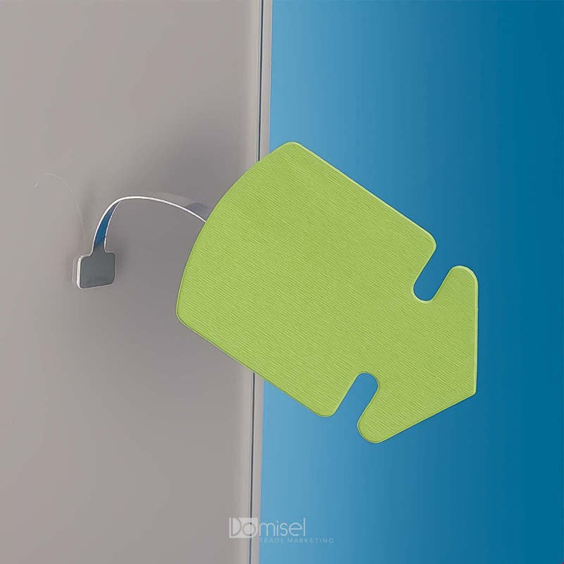 Kovinski gibljiv označevalec polic - 75 mm