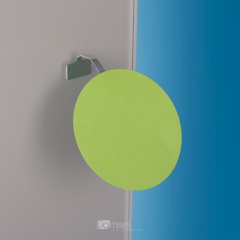 Kovinski gibljiv označevalec polic - 30 x 75 mm