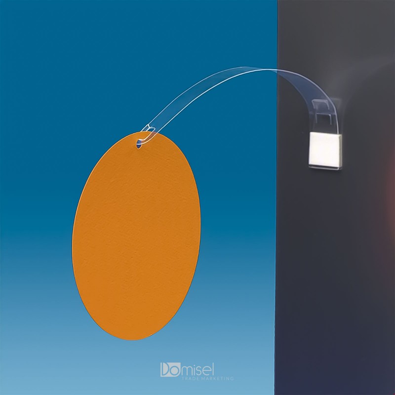 Gibljiv označevalec polic s kljukico - 200 mm