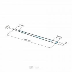 Gibljiv kvadraten označevalec polic