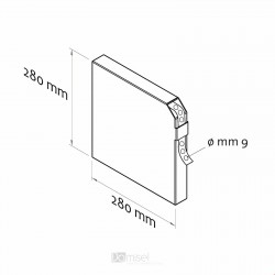 Prozorne samolepilne pike - srednje trajano lepilo - 9 mm - 2000 pik