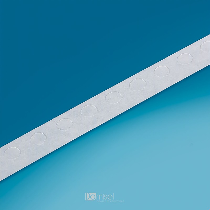 Prozorne samolepilne pike - srednje trajano lepilo - 9 mm - 2000 pik