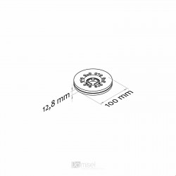 VRTLJIVI PODSTAVEK - PLASTIČEN AKSIALNI LEŽAJ - Ø 100 - Ø 140 - Ø 200 - Ø 250 - BEL