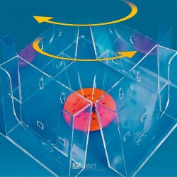 VRTLJIVI PODSTAVEK - PLASTIČEN AKSIALNI LEŽAJ - Ø 100 - Ø 140 - Ø 200 - Ø 250 - BEL