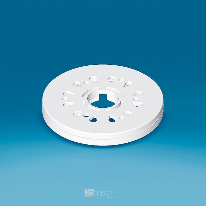 VRTLJIVI PODSTAVEK - PLASTIČEN AKSIALNI LEŽAJ - Ø 100 - Ø 140 - Ø 200 - Ø 250 - BEL