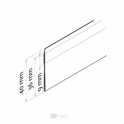 Censka letvica - prozorno lepilo, zgoraj - D1330 V38 Censka letvica - prozorno lepilo, zgoraj - D1330 V38