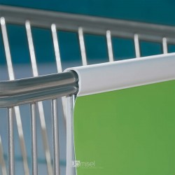Nosilec reklam za nakupovalni voziček - 250 mm