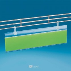 CENSKA LETVICA - ZA ŽIČNE OGRAJE - Z LUKNJAMI ZA OBEŠANJE - EKSTRUDIRANA - PROZORNA - D2025 V44 Ø6