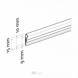 Samolepilen profil za obešanje plakatov