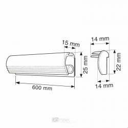 Samolepilni "self-lock" aluminijasti profil