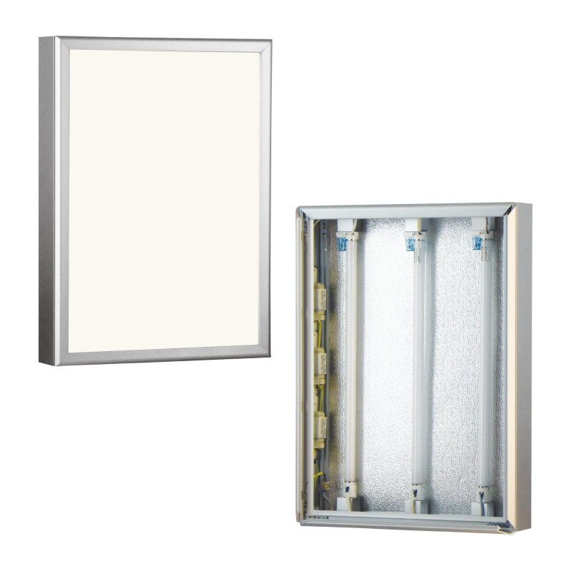 Stenski enostranski okvir z "LED" 70 x 14 x 100 cm