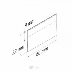 CENSKA LETVICA - RAVNA - SIJAJ - PROZORNO LEPILO, ZGORAJ - D50 V32