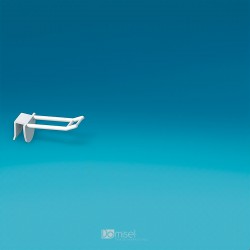 Plastična dvojna za zatikanje kljukica z nosilcem za ceno