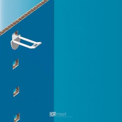 Plastična dvojna za zatikanje kljukica z nosilcem za ceno