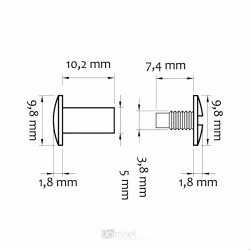 Vijaki za spenjanje - medenina - več velikosti