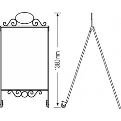 A STOJALO - KOVINSKO - ANTIK - ZA KREDNE MARKERJE
