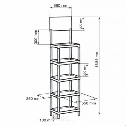 Pravokotna stojala z logo enoto