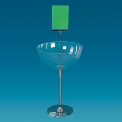 Pol krogla stojalo z naslovno tablo