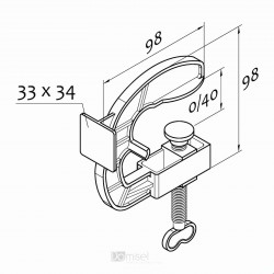 Plastične objemke za police
