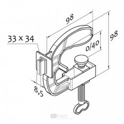 Plastična objemka s prijemalko