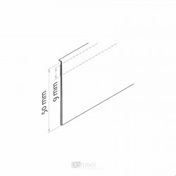 Censka letvica - ravna, z robom - D1000 V50 Censka letvica - ravna, z robom - D1000 V50