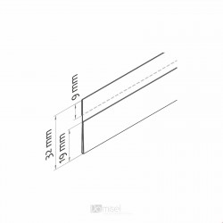 CENSKA LETVICA - RAVNA KRAJŠA SPREDAJ - ROČNO DELO - PROZORNO LEPILO, ZUNAJ - D1000 V32 CENSKA LETVICA - RAVNA KRAJŠA SPREDAJ - ROČNO DELO - PROZORNO LEPILO, ZUNAJ - D1000 V32