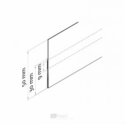 CENSKA LETVICA - RAVNA KRAJŠA ZADAJ - ROČNO DELO - SIJAJ - PROZORNO LEPILO, SREDINA - D1000 V50 CENSKA LETVICA - RAVNA KRAJŠA ZADAJ - ROČNO DELO - SIJAJ - PROZORNO LEPILO, SREDINA - D1000 V50