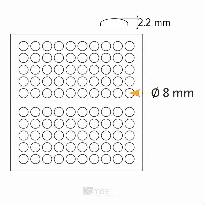 Protizdrsne samolepilne blazinice - 8 x 2.2 mm