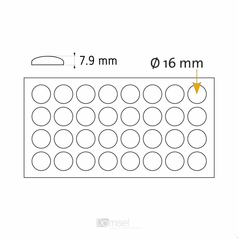 Protizdrsne samolepilne blazinice - 16 x 7.9 mm